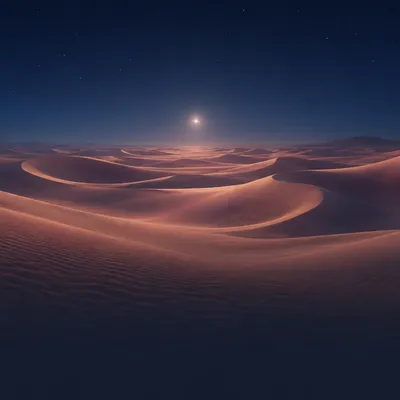 Shape Desert, the app's spatial reasoning world: soft dunes with friendly geometric forms