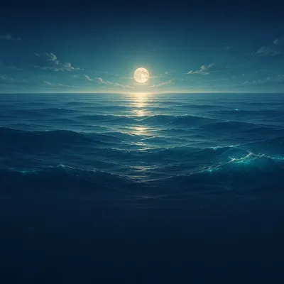 Pattern Ocean, the app's non-verbal reasoning world: calm waves carrying repeating shapes